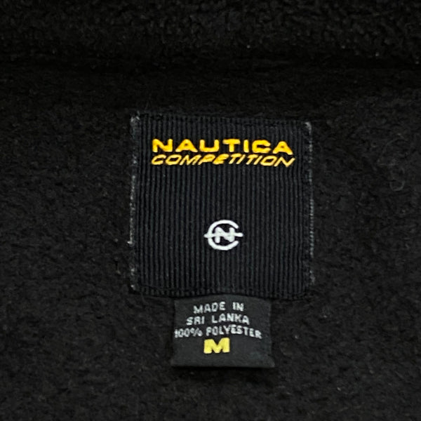 Vintage Nautica Competition 1/4 Zip Spell Out Reflective Fleece Jacket Medium