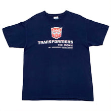 Load image into Gallery viewer, Sony x Hasbro 2006 Transformers The Movie 20th Anniversary Special Edition Promo T-Shirt Large