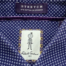 Load image into Gallery viewer, Robert Graham Tailored Fit Stretch Button Up Shirt Large 16.5
