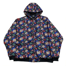 Load image into Gallery viewer, Assholes Live Forever By Linda Finegold Tiger & Floral All Over Print Jacket XL