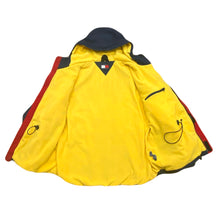 Load image into Gallery viewer, Vintage Tommy Hilfiger Navy & Yellow Fleece Lined Parka Jacket Coat Men’s Large