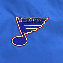 Load image into Gallery viewer, Vintage Starter NHL St. Louis Blues 1/4 Zip Nylon Windbreaker Jacket XL
