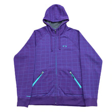 Load image into Gallery viewer, Oakley Fleece Lined Zip Up Hoodie Slim Fit Large