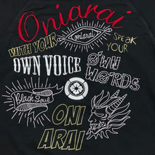 Load image into Gallery viewer, Oniarai Japanese Demon Skull Samurai Embroidered Sweatshirt XXL