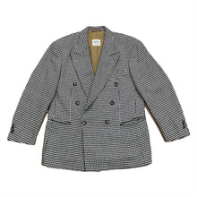 Load image into Gallery viewer, Vintage Hugo Boss Houndstooth Double Breasted Blazer Jacket Men’s 48