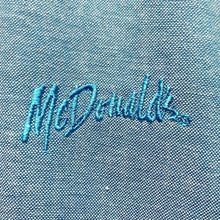 Load image into Gallery viewer, Vintage 1989 McDonald’s Embroidered Crew Uniform Employee Button Up Shirt Men’s Large