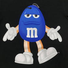 Load image into Gallery viewer, Vintage M&M’s Brand Chocolate Candy Blue Double Sided Graphic T-Shirt Men’s Small