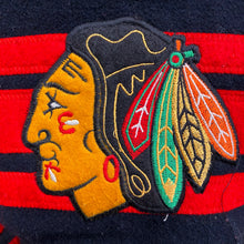 Load image into Gallery viewer, Vintage Nutmeg By Campri NHL Chicago Blackhawks Quilted Lined Wool Bomber Jacket Men’s Large