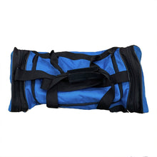 Load image into Gallery viewer, Vintage Adidas Blue Black White 10 x 20 Duffle Bag