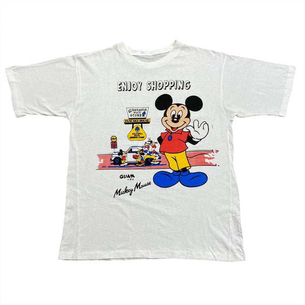 Vintage Mickey Mouse Enjoy Shopping Guam, USA T-Shirt Medium