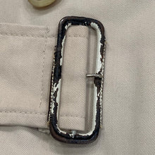 Load image into Gallery viewer, Vintage Burberrys Beige Terylene & Cotton Belted Trench Coat Women’s Size Unknown