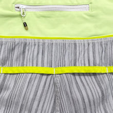 Load image into Gallery viewer, Lululemon Striped Neon Speed Up Lined Running Shorts Size 8