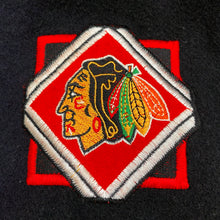 Load image into Gallery viewer, Vintage Nutmeg By Campri NHL Chicago Blackhawks Quilted Lined Wool Bomber Jacket Men’s Large