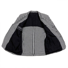 Load image into Gallery viewer, Vintage 90’s Versus Gianni Versace Black & White Plaid Blazer Jacket 50