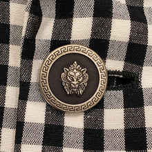 Load image into Gallery viewer, Vintage 90’s Versus Gianni Versace Black & White Plaid Blazer Jacket 50