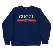 Load image into Gallery viewer, Vintage 90’s Gucci Logo Bootleg Sweatshirt Youth Medium