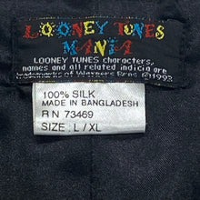 Load image into Gallery viewer, Vintage 1993 Looney Tunes Mania All Over Print Silk Vest Adult L/XL