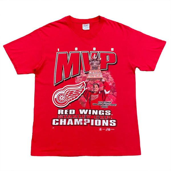 Vintage 1998 NHL Detroit Red Wings Yzerman MVP Stanley Cup Champions T-Shirt Large