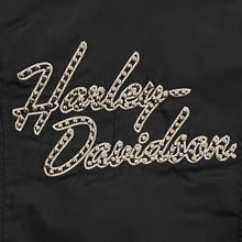 Load image into Gallery viewer, Harley Davidson Studded Faux Fur Collar Quilted Lined Biker Moto Jacket Women’s Small