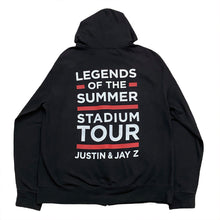 Load image into Gallery viewer, Jay-Z & Justin Timberlake 2013 Legends of the Summer Stadium Tour Zip Hoodie Men's 2XL