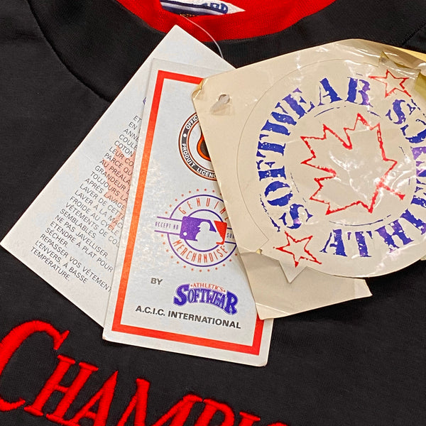 Vintage 1992 MLB Toronto Blue Jays World Champions Long Sleeve T-Shirt Medium (New With Tags)