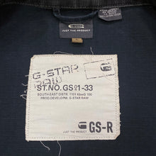 Load image into Gallery viewer, G-Star Raw Denim Black Chopper Jkt Long Jacket Men’s Large