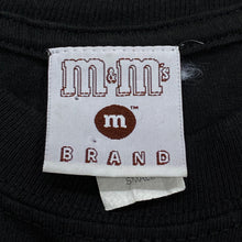 Load image into Gallery viewer, Vintage M&M’s Brand Chocolate Candy Blue Double Sided Graphic T-Shirt Men’s Small