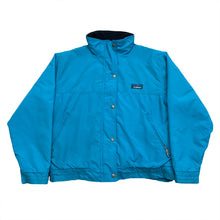 Load image into Gallery viewer, Vintage LL Bean Teal Fleece Lined Nylon Warm Up Jacket Women’s Large