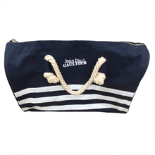 Load image into Gallery viewer, Jean Paul Gaultier Nautical Rope Handle Canvas Tote Duffle Travel Bag