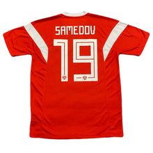 Load image into Gallery viewer, Adidas Climalite Russia 2018 Samedov Fifa World Cup Soccer Jersey Men’s Small