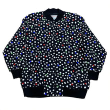 Load image into Gallery viewer, Vintage 80’s Adam Douglass x Adrianna Papell Silk All Over Print Jewelled Snap Button Jacket Women’s Medium