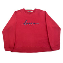 Load image into Gallery viewer, Vintage BUM Equipment Script Spell Out Sweatshirt Women’s Medium