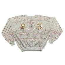 Load image into Gallery viewer, Vintage Scoop Of Spumoni Teddy Bear Puffy Print AOP Sweatshirt Women’s Large