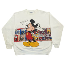 Load image into Gallery viewer, Vintage Walt Disney Mickey Mouse Comic Strip Double Sided Sweatshirt Adult Large
