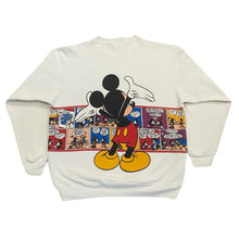 Load image into Gallery viewer, Vintage Walt Disney Mickey Mouse Comic Strip Double Sided Sweatshirt Adult Large