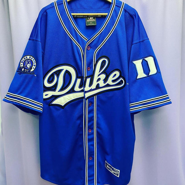 Vintage 90’s Colosseum NCAA Duke Blue Devils Script Baseball Jersey XL