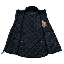 Load image into Gallery viewer, Polo Ralph Lauren Equestrian Riding Quilted Crest Puffer Gilet Vest Women’s Large