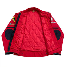 Load image into Gallery viewer, Vintage 1996 Ferrari Nice Man Sports Quilted Lined Shell Racing Jacket XXL