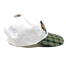 Load image into Gallery viewer, Vintage 1996 Looney Tunes Taz Plaid Elastic Back Hat