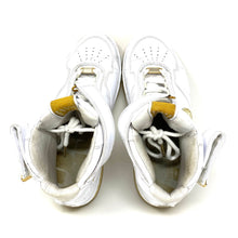 Load image into Gallery viewer, Nike Air Force 25 White Gold Sneakers Size 10 Mens 315015-171 Basketball