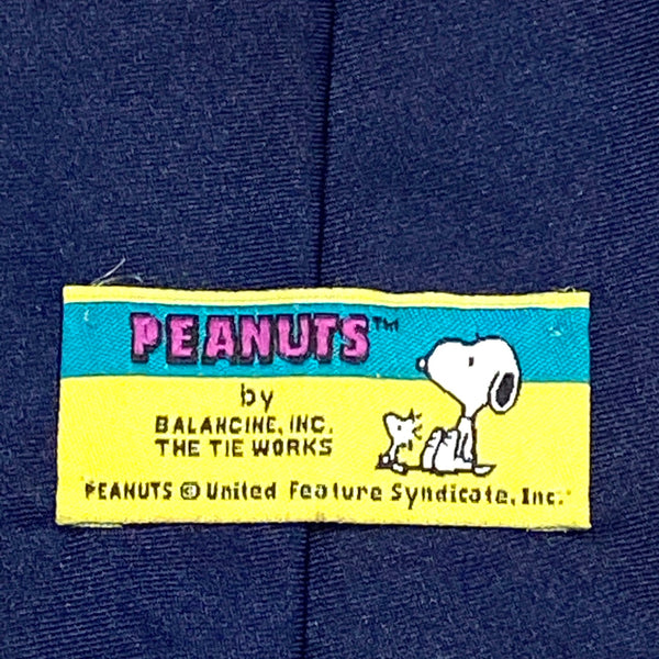 Trademark Tag view of Vintage 90’s Snoopy & Woodstock FORE! Golf Necktie