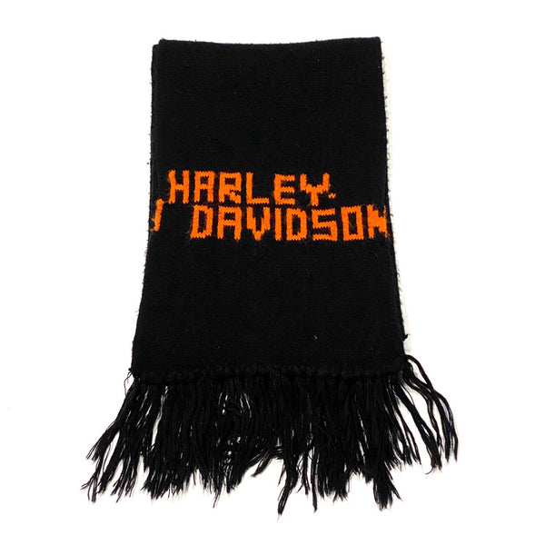 Harley Davidson Heavy Knit Fringe Scarf