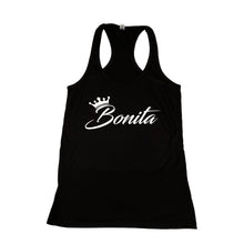 Load image into Gallery viewer, 2023 Bonita Crown Black & White Racerback Tank Top