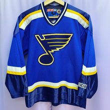 Load image into Gallery viewer, CCM NHL St. Louis Blues Hockey Jersey Youth L/XL
