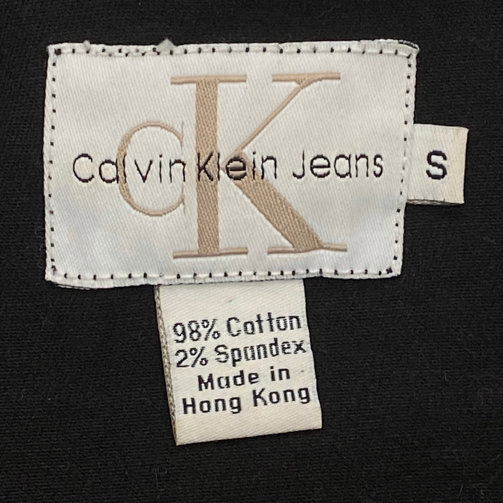 Vintage Calvin Klein Black Stretch Denim Style Jacket Women’s Small