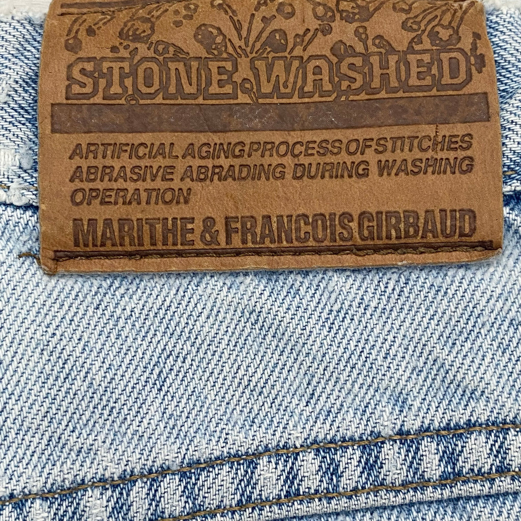 Vintage Marithe Francois Girbaud Stone Washed Cut Off Denim Jean Shorts Men’s 34