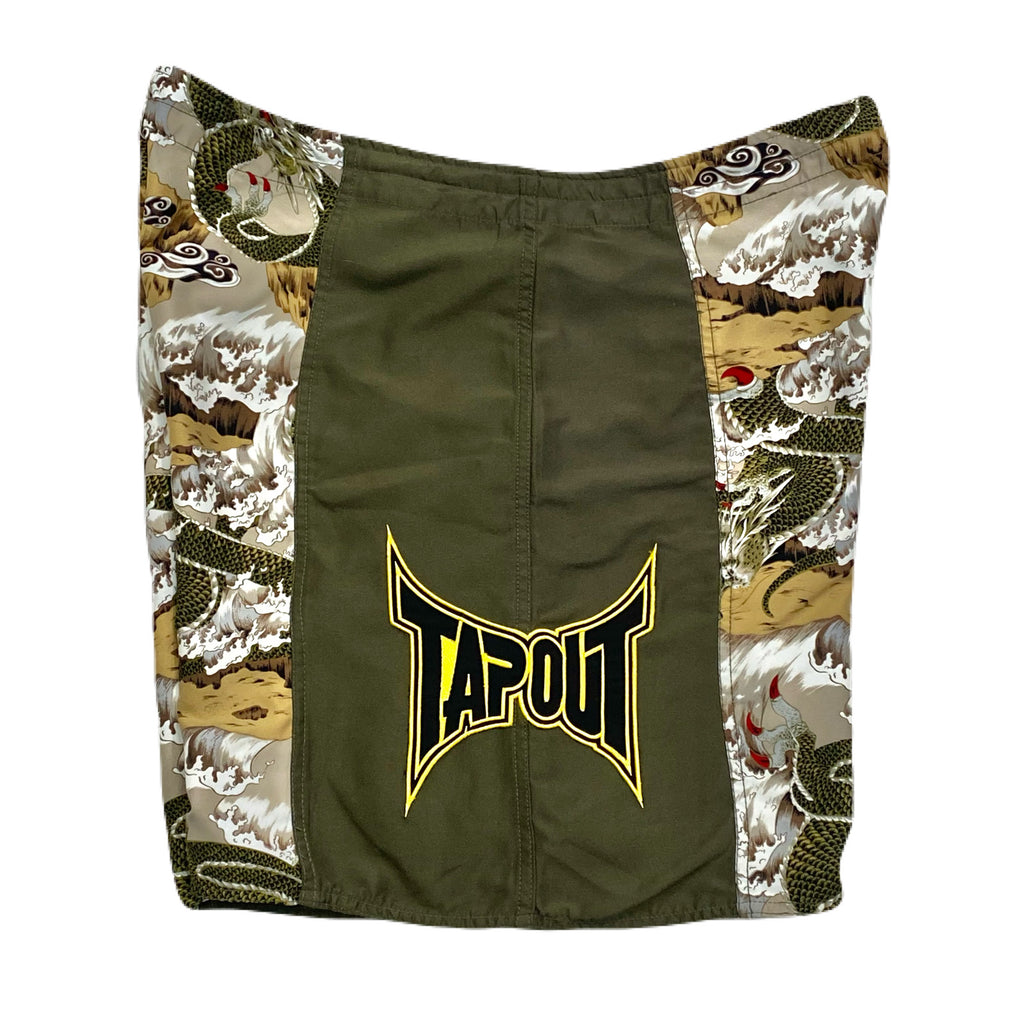 Vintage Y2K Tapout Dragon Embroidered MMA Fight Training Board Shorts Men’s 43