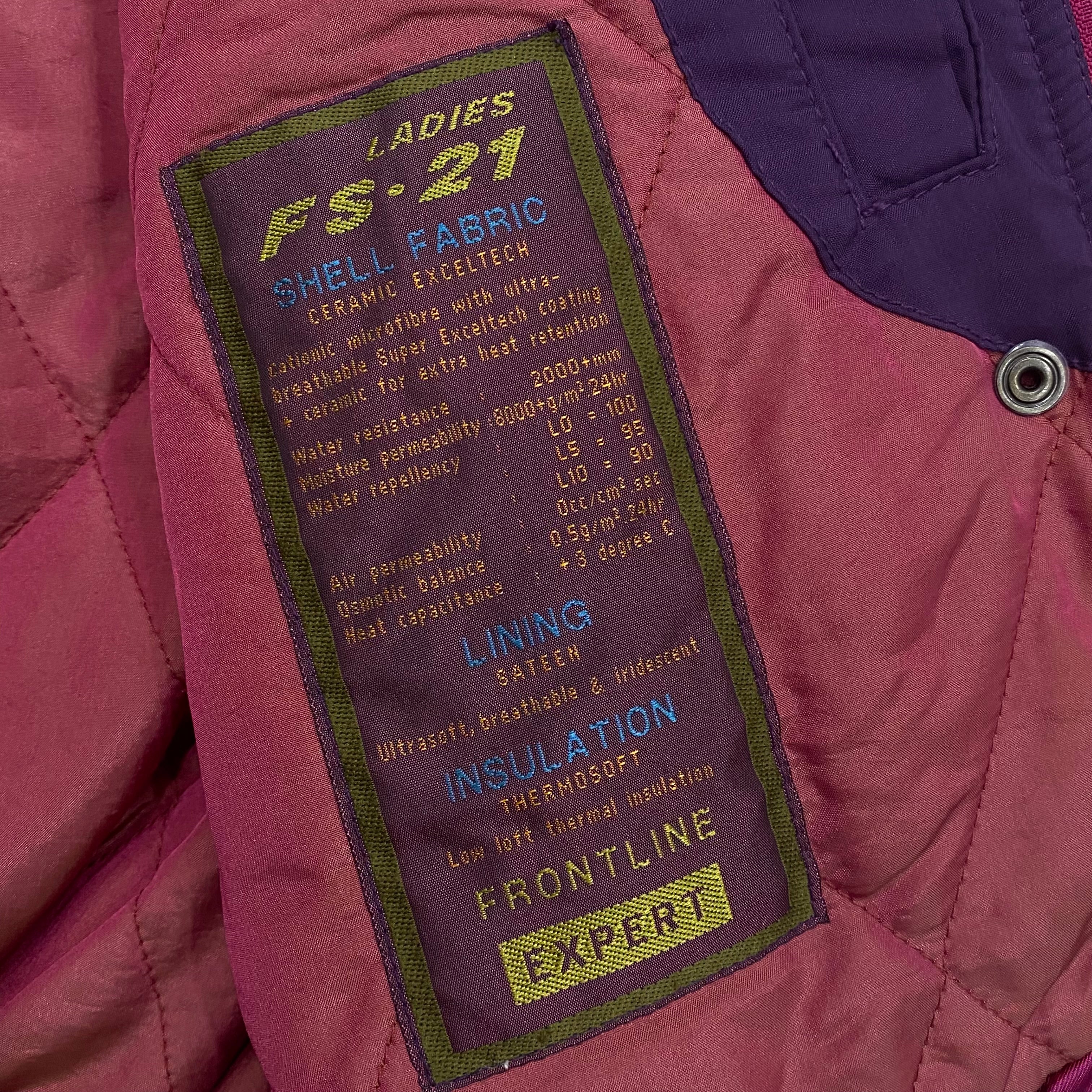 Vintage 80’s Nevica Frontline Iridescent Ski Winter Jacket Women’s Size 8
