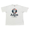 Aape By A Bathing Ape Bape Camo Logo Big Head White T-Shirt Men’s Large