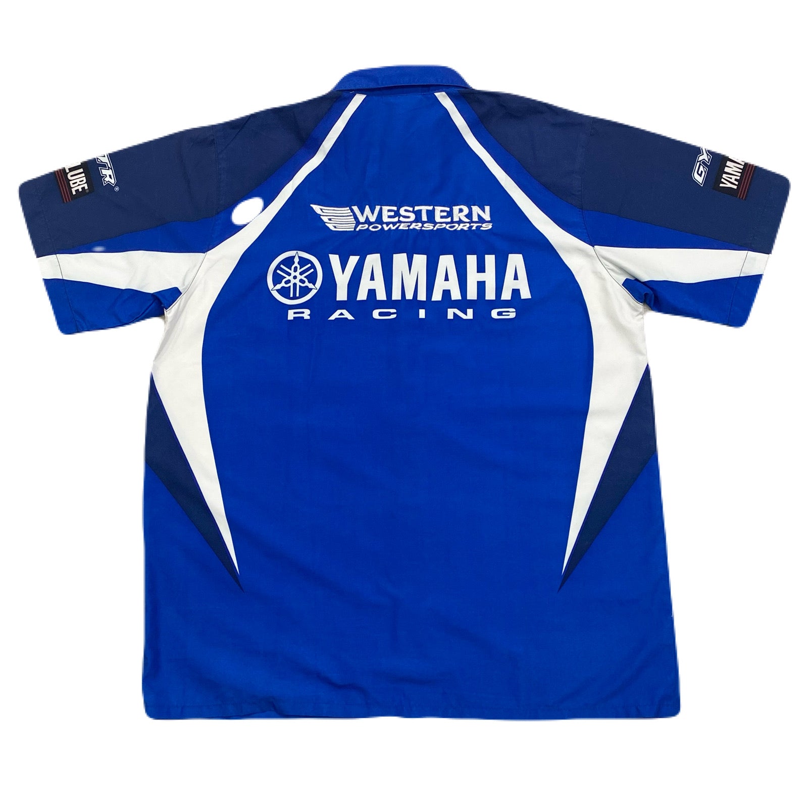 YAMAHA Racing Western Powersports GYTR Yamalube Snap Button Crew Shirt Men’s XL